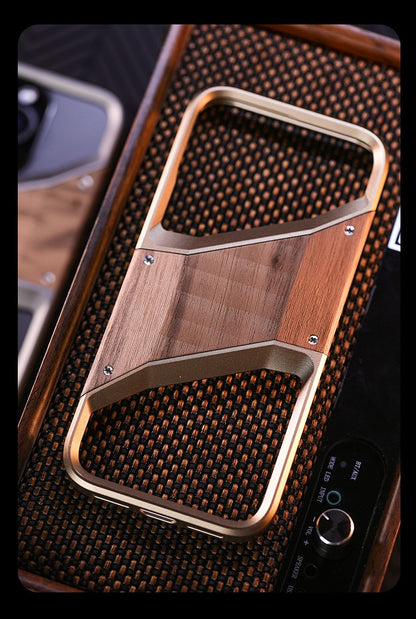 Original Wood Metal Heat Dissipation Phone Case