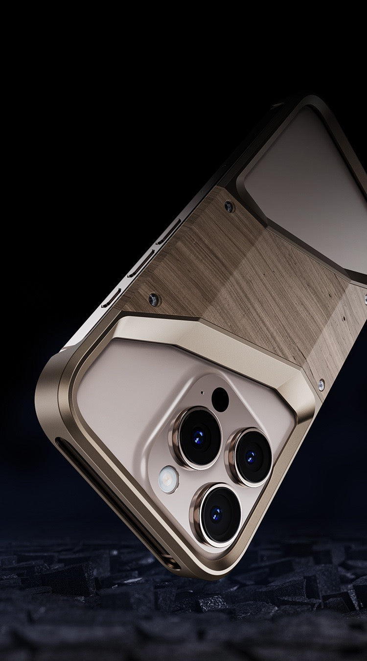 Original Wood Metal Heat Dissipation Phone Case