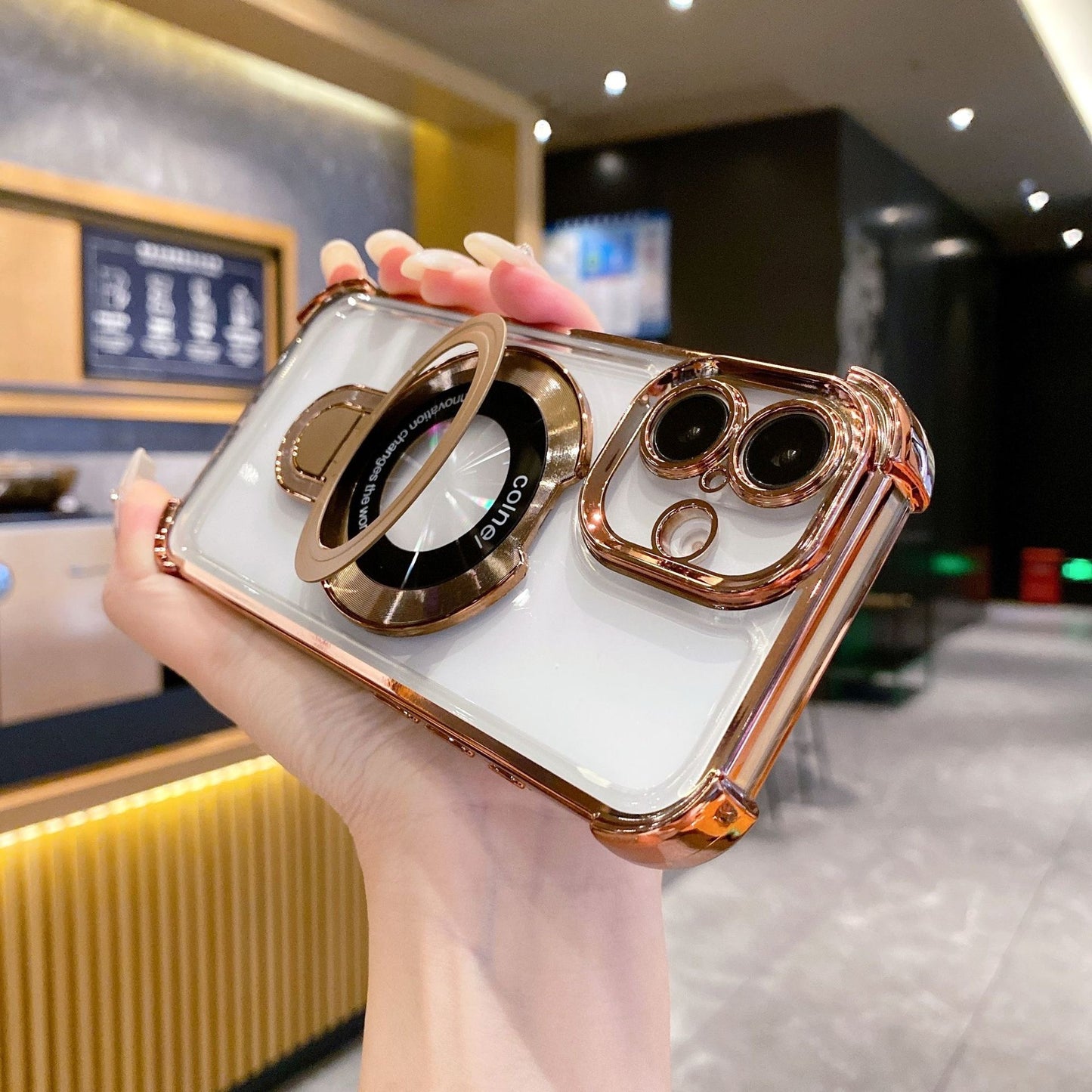 Fashion Anti-fall Bracket Magnetic Phone Case