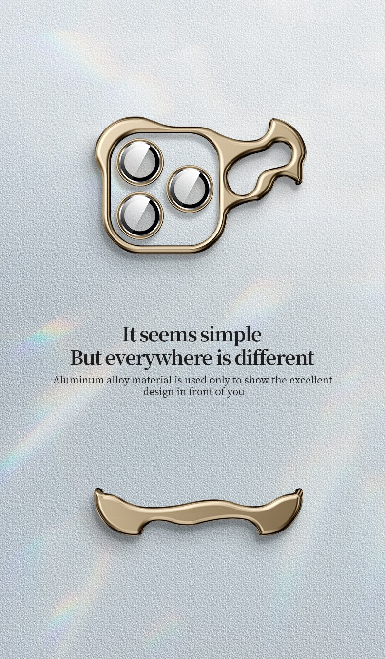 Special-shaped Frameless Metal Anti-fall Mobile Phone Case