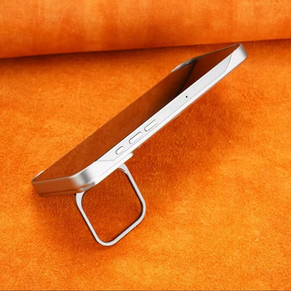 Lens Holder Leather Magnetic Phone Case