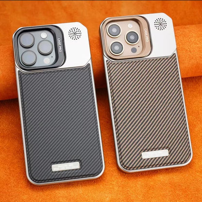 Lens Holder Leather Magnetic Phone Case