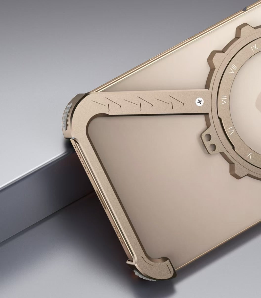 Z-Shape Gear Metal Magnetic Holder Phone Case