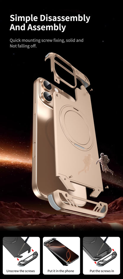 Metal Aroma Rotating Bracket Magnetic Phone Case