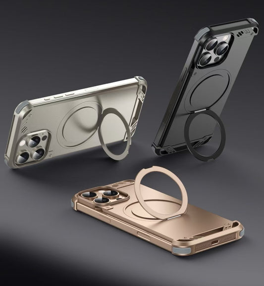 Metal Aroma Rotating Bracket Magnetic Phone Case
