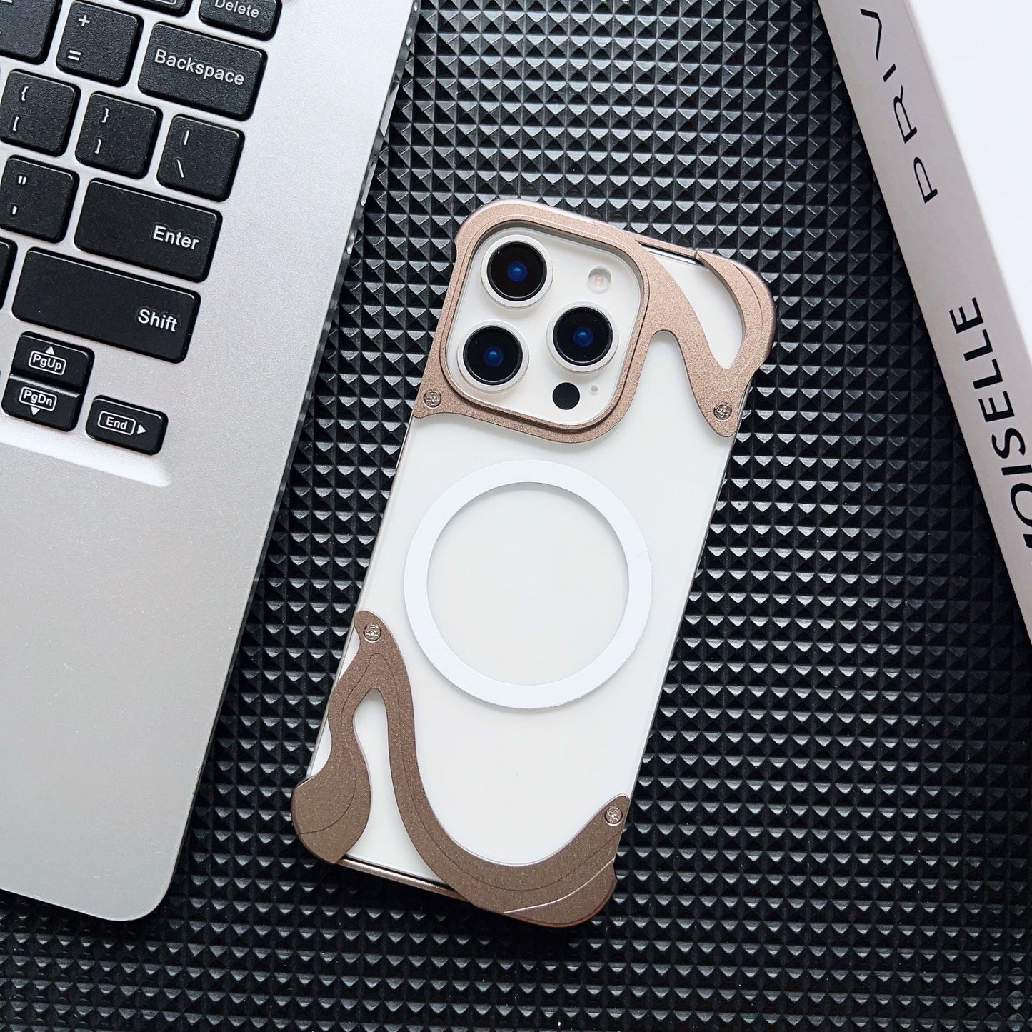 Dolphin Series Metal Bracket Magnetic Phone Case