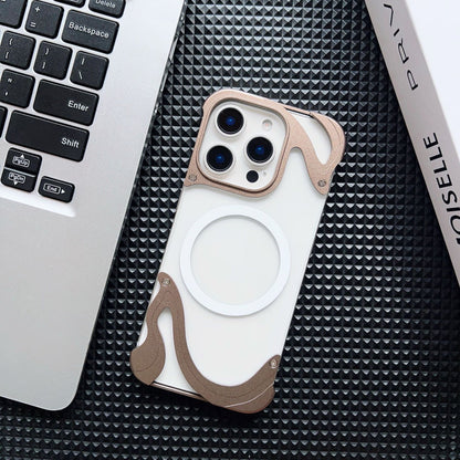 Dolphin Series Metal Bracket Magnetic Phone Case