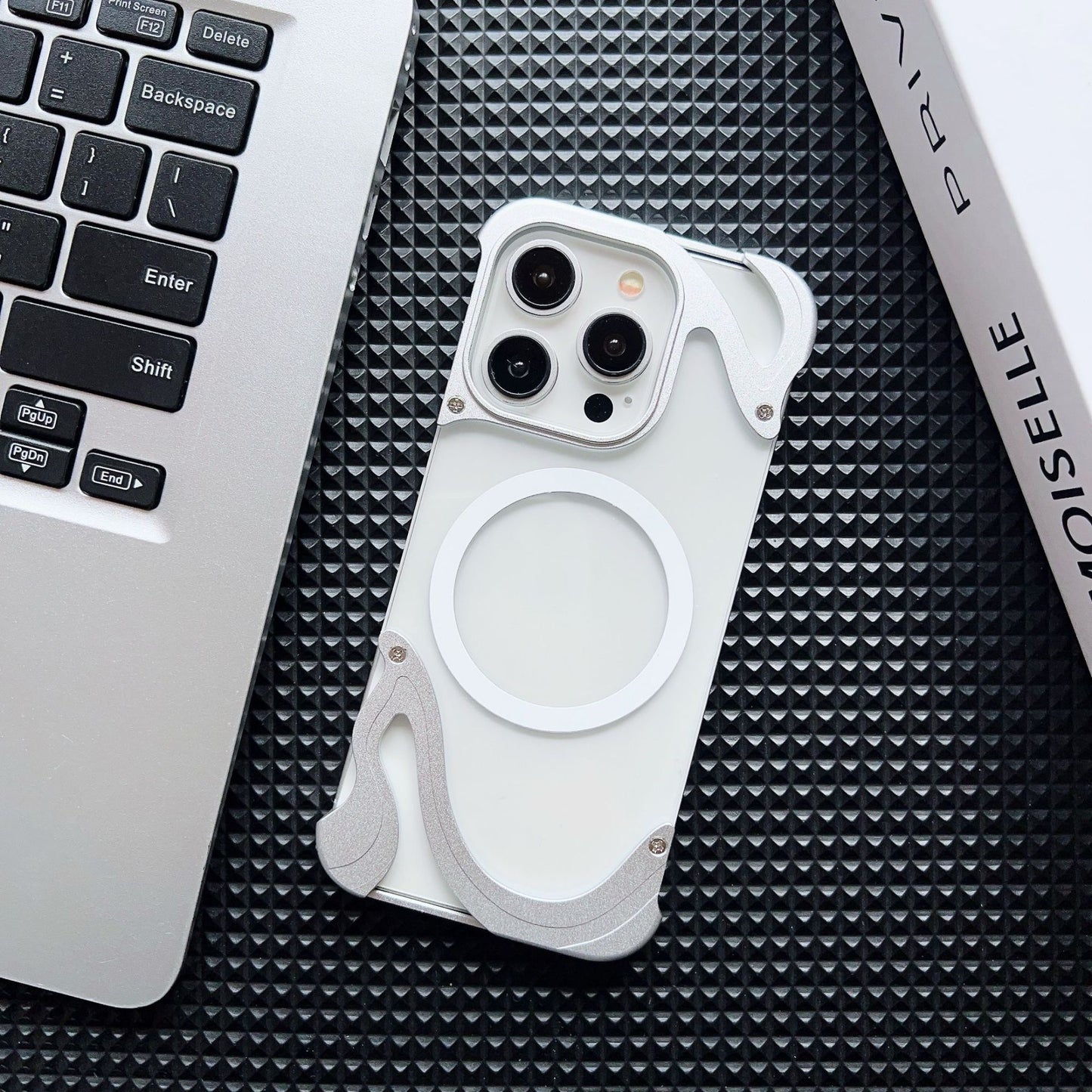 Dolphin Series Metal Bracket Magnetic Phone Case