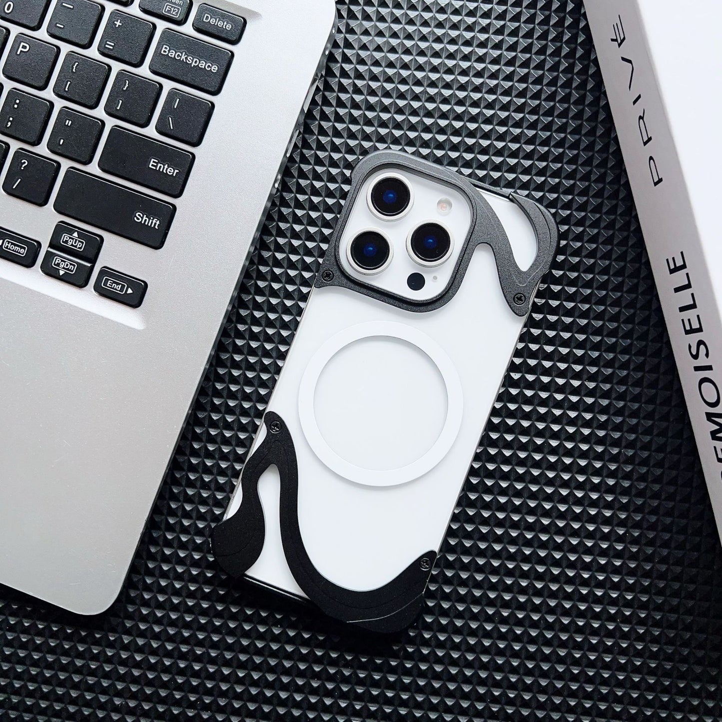 Dolphin Series Metal Bracket Magnetic Phone Case