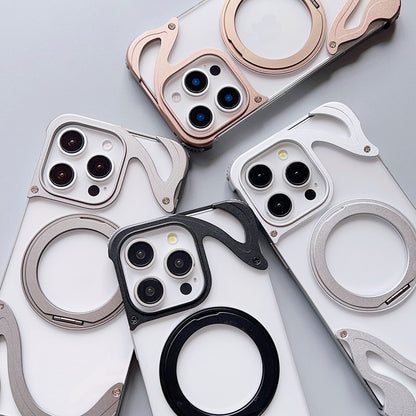 Dolphin Series Metal Bracket Magnetic Phone Case