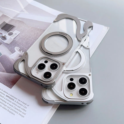 Dolphin Series Metal Bracket Magnetic Phone Case