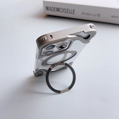 Dolphin Series Metal Bracket Magnetic Phone Case