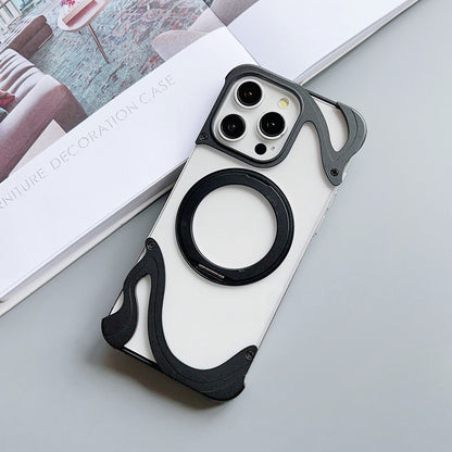 Dolphin Series Metal Bracket Magnetic Phone Case