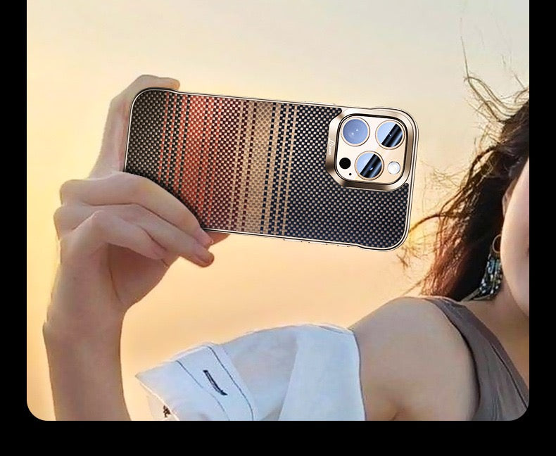 Kevlar Elegant Magnetic Carbon Fiber Pattern Phone Case