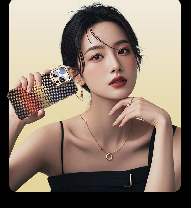 Kevlar Elegant Magnetic Carbon Fiber Pattern Phone Case