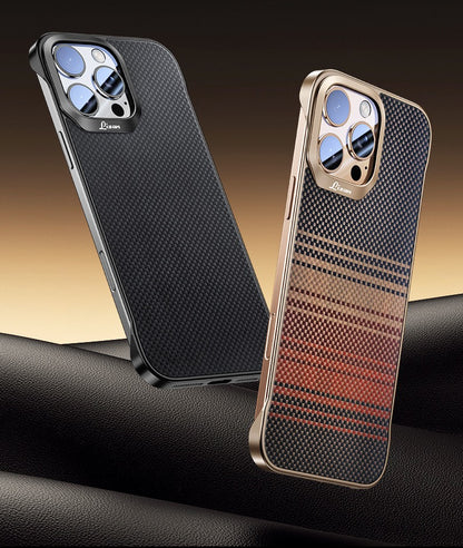 Kevlar Elegant Magnetic Carbon Fiber Pattern Phone Case