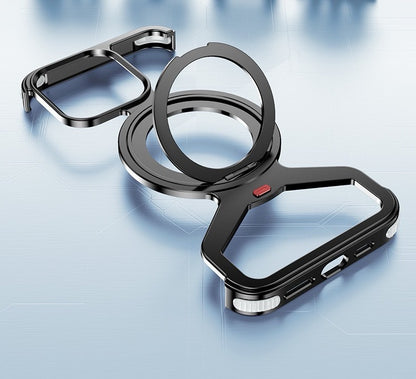 Personalized Metal Frameless Anti-fall Snap Buckle Magnetic Mobile Phone Case