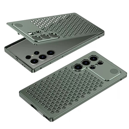 Metal Snap Lens Protection Aromatherapy Heat Dissipation Mobile Phone Case