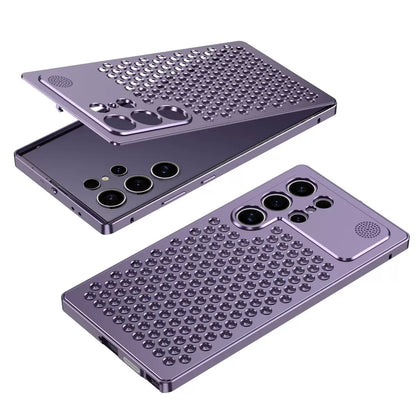 Metal Snap Lens Protection Aromatherapy Heat Dissipation Mobile Phone Case