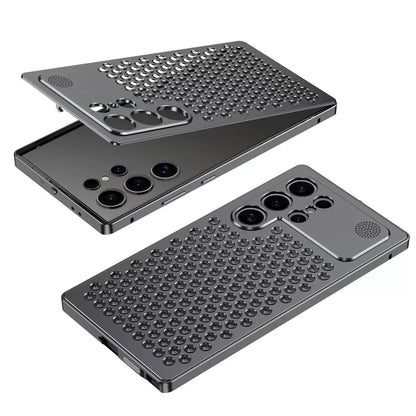 Metal Snap Lens Protection Aromatherapy Heat Dissipation Mobile Phone Case