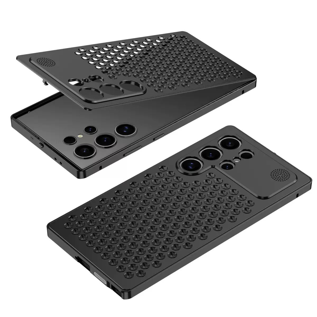 Metal Snap Lens Protection Aromatherapy Heat Dissipation Mobile Phone Case