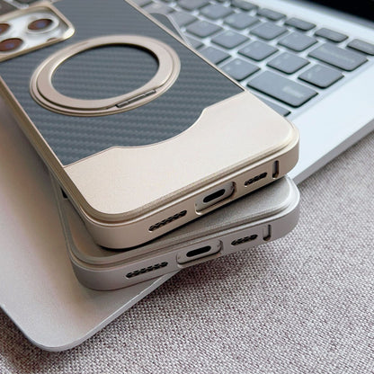 Metal Telescopic Buckle Bracket Magnetic Phone Case