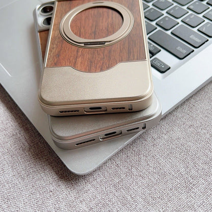 Metal Telescopic Buckle Bracket Magnetic Phone Case