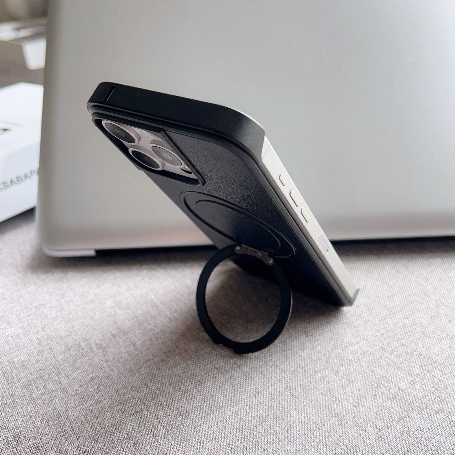 Metal Telescopic Buckle Bracket Magnetic Phone Case