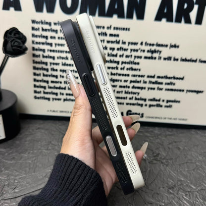 New summer breathable heat dissipation mesh magnetic suction anti-fall mobile phone case