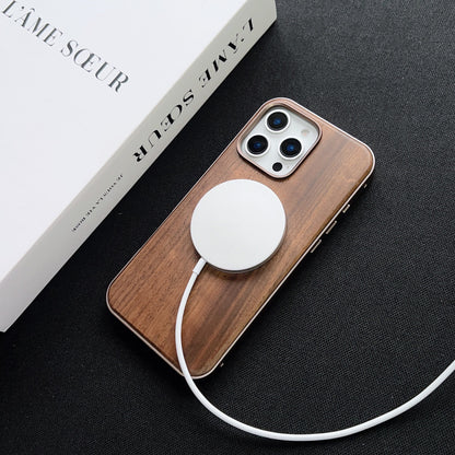 Walnut Metal Snap Frame Magnetic Phone Case