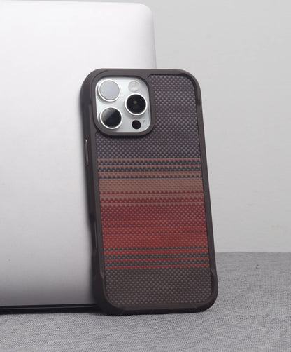 Kevlar Carbon Fiber Leather Anti-Fall Magnetic Phone Case