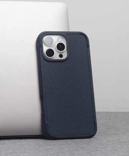 Kevlar Carbon Fiber Leather Anti-Fall Magnetic Phone Case