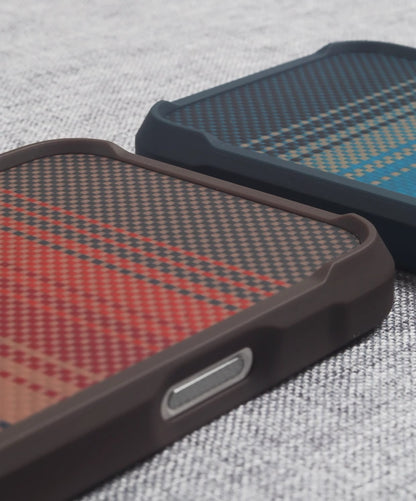 Kevlar Carbon Fiber Leather Anti-Fall Magnetic Phone Case