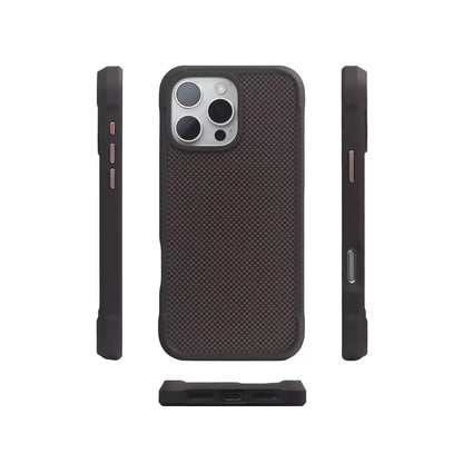 Kevlar Carbon Fiber Leather Anti-Fall Magnetic Phone Case