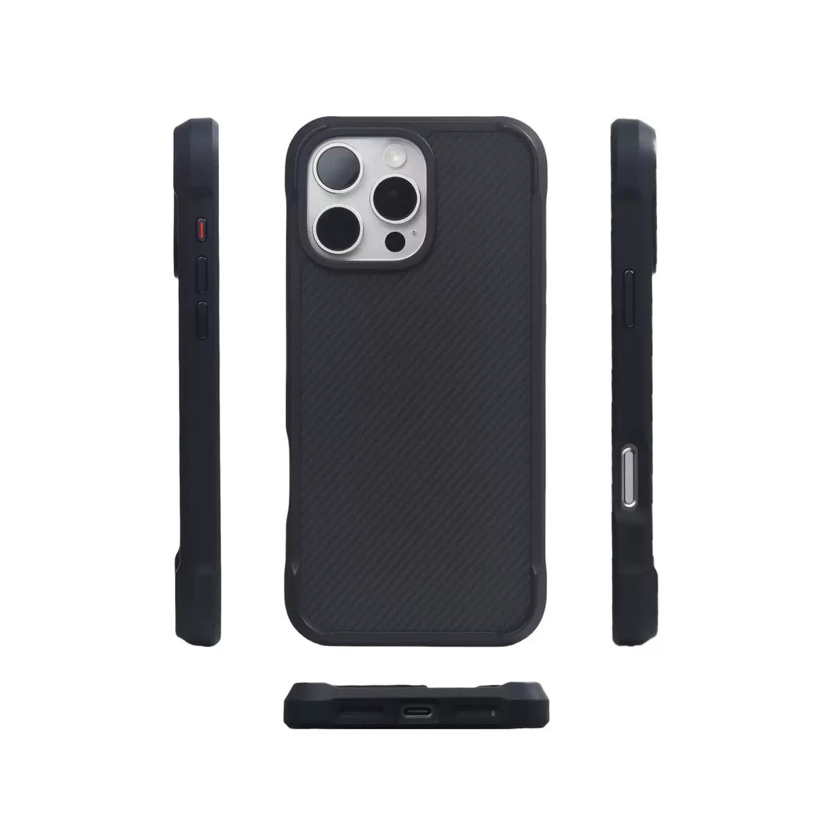 Kevlar Carbon Fiber Leather Anti-Fall Magnetic Phone Case