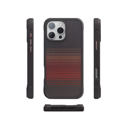 Kevlar Carbon Fiber Leather Anti-Fall Magnetic Phone Case