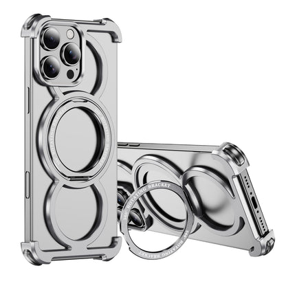 Audi Ring Metal Magnetic Rotating Bracket Phone Case
