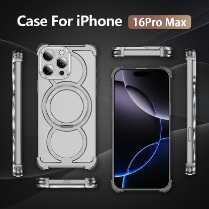 Audi Ring Metal Magnetic Rotating Bracket Phone Case