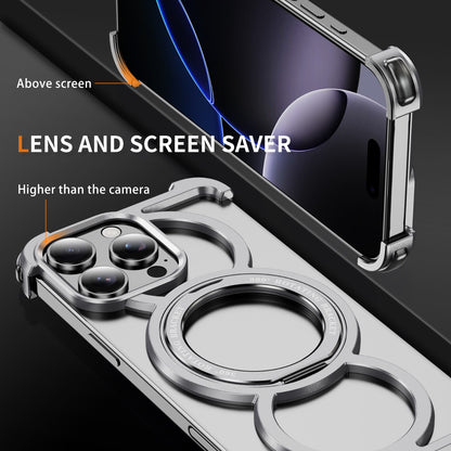 Audi Ring Metal Magnetic Rotating Bracket Phone Case