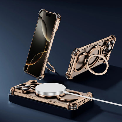 Audi Ring Metal Magnetic Rotating Bracket Phone Case