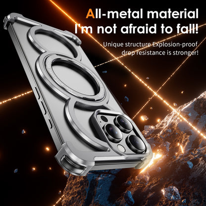 Audi Ring Metal Magnetic Rotating Bracket Phone Case