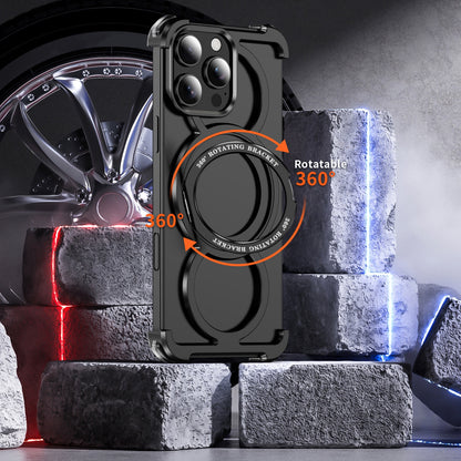 Audi Ring Metal Magnetic Rotating Bracket Phone Case