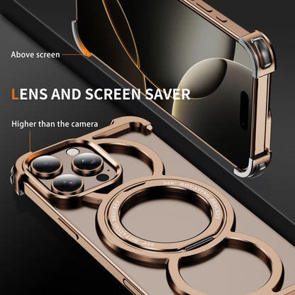 Audi Ring Metal Magnetic Rotating Bracket Phone Case