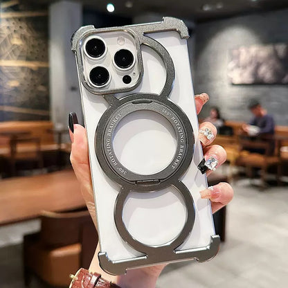 Audi Ring Metal Magnetic Rotating Bracket Phone Case