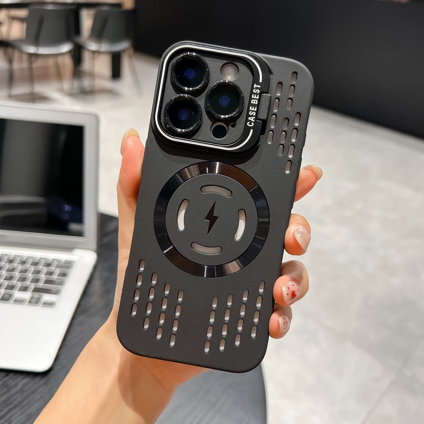 Frost Cooling Lens Bracket Magnetic Phone Case