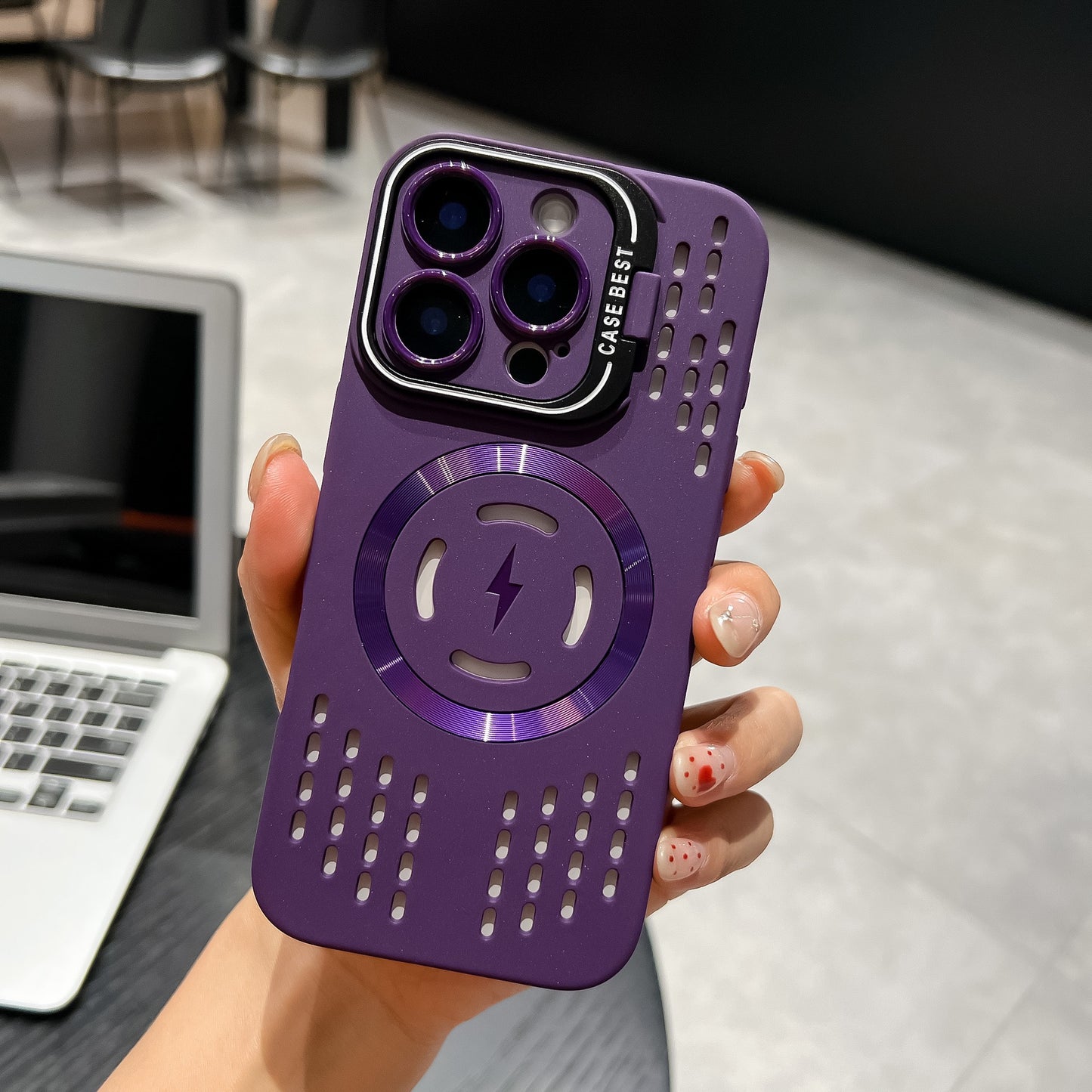 Frost Cooling Lens Bracket Magnetic Phone Case