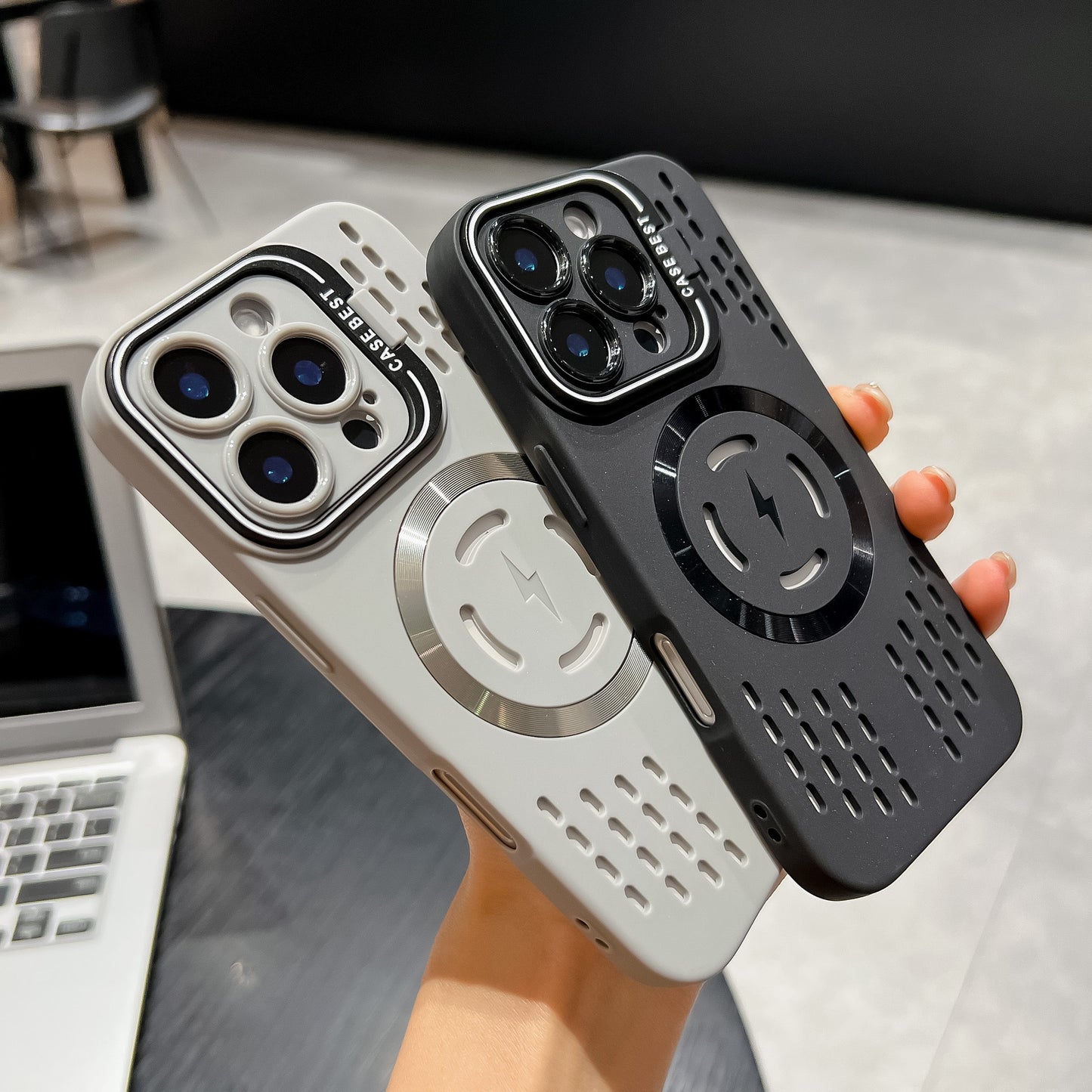 Frost Cooling Lens Bracket Magnetic Phone Case