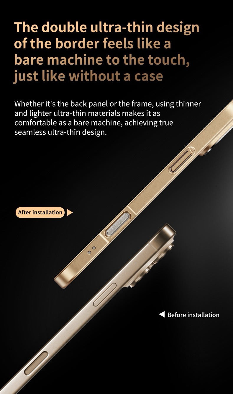 Large window lens protection high gloss magnetic phone case