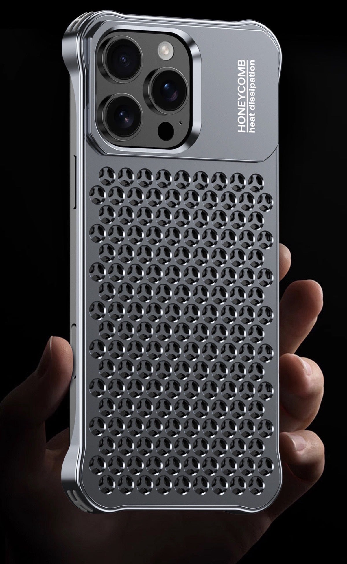 New Metal Hollow Heat Dissipation Bracket Phone Case