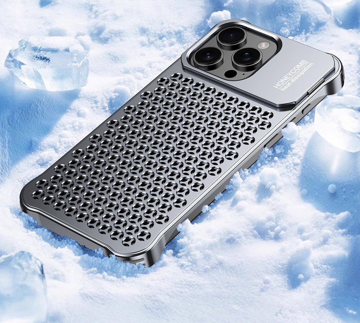 New Metal Hollow Heat Dissipation Bracket Phone Case
